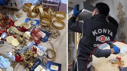 Konya&rsquo;da nokta operasyon! Kendilerini &lsquo;galerici&rsquo; olarak tanıtan tefecilerin evinden servet &ccedil;ıktı