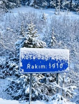 K&ouml;se Dağı beyaza b&uuml;r&uuml;nd&uuml;: Nisan ortasında kar esareti!