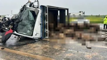 Koyun Y&uuml;kl&uuml; Kamyonet İle Otomobil &Ccedil;arpıştı: 2 &Ouml;l&uuml;, 3 Yaralı