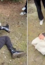 Liseli Kızların Parktaki Kavgası Kamerada