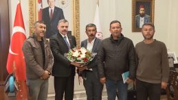 Maden İş&ccedil;ilerinden Bakan &Ccedil;ift&ccedil;i'ye Teşekk&uuml;r Ziyareti