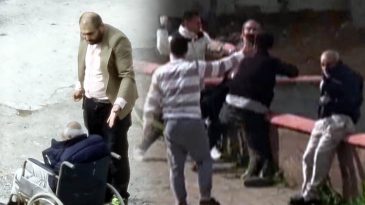 Mahallenin gen&ccedil;leri g&ouml;r&uuml;nce dayanamadı: Tekme tokat d&ouml;vd&uuml;ler