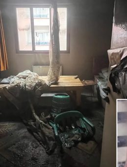 Manisa&rsquo;da dehşete d&uuml;ş&uuml;ren olay! Bı&ccedil;akla dolaşıp evini ateşe vermişti: Barbaros G&uuml;lery&uuml;z adliye yolunda kalp krizinden hayatını kaybetti!