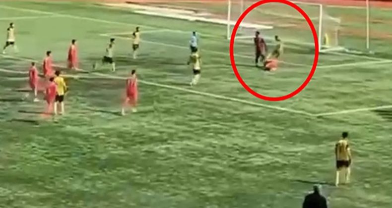 Mardin'de Rakibinin Kafasına Tekme Atan Futbolcu Tutuklandı!