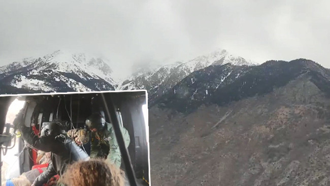 MSB: Yaralı vatandaş helikopterle Erzurum'a ulaştırıldı