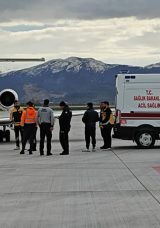 Muş'ta ambulans u&ccedil;ak 2 g&uuml;nl&uuml;k bebek i&ccedil;in havalandı