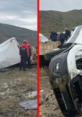 Muş'ta Yolcu Minib&uuml;s&uuml; Dere Yatağına Yuvarlandı: 16 Yaralı!