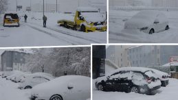 Nisan ayında kardan yollar kapandı! Kentte 4 g&uuml;nd&uuml;r aralıksız yağıyor