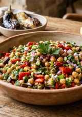 Nohutlu K&ouml;z Patlıcan Salatası!