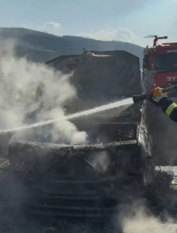 Osmaniye&rsquo;de Pikap Alevlere Teslim Oldu, S&uuml;r&uuml;c&uuml; Son Anda Kurtuldu