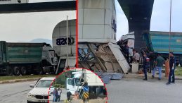 Osmaniye&rsquo;de Y&uuml;rekleri Ağza Getiren Kaza: Tır Gişe Kabinine Saplandı