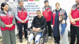 Sadakataşı&rsquo;ndan 10 Gazzeli gaziye protez desteği