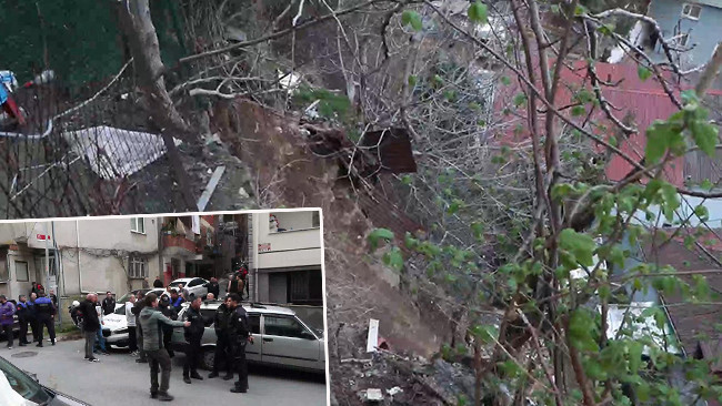 Sarıyer&rsquo;de Toprak Kayması: 6 Bina Tahliye Edildi