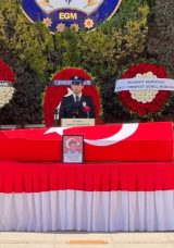 Şehidi mesai arkadaşları uğurladı