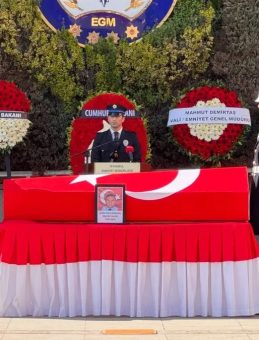 Şehidi mesai arkadaşları uğurladı