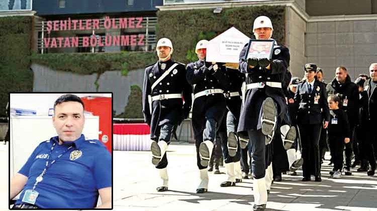 Şehit polise hazin veda