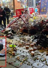 Sivas&rsquo;ta Feci Kaza: Otomobil D&uuml;kkanlara Dalıp Takla Attı