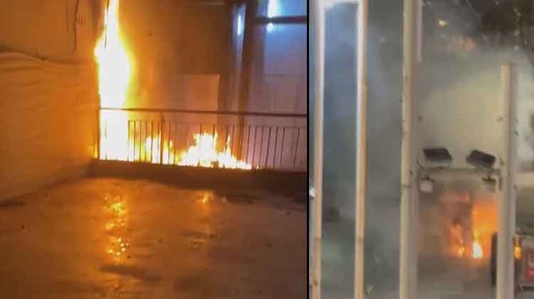 Taksim Metro İstasyonu'nda Asans&ouml;rde Yangın