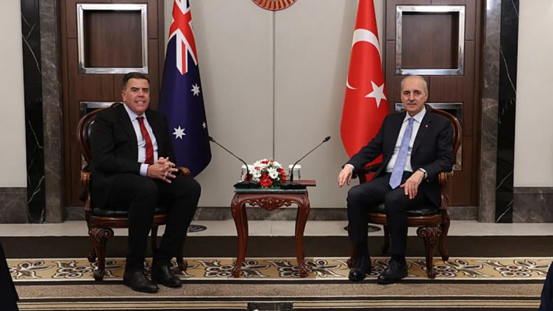 TBMM Başkanı Kurtulmuş, Avustralya Temsilciler Meclisi Başkanı Dick ile g&ouml;r&uuml;şt&uuml;