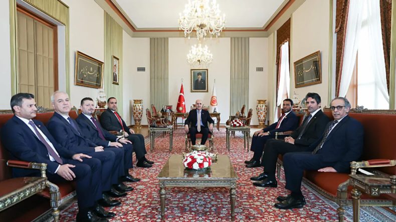 TBMM Başkanı Kurtulmuş, K&ouml;rfez İşbirliği Konseyi &Uuml;yesi &Uuml;lkelerin B&uuml;y&uuml;kel&ccedil;ilerini Kabul Etti