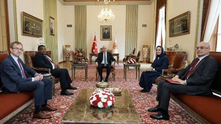 TBMM Başkanı Kurtulmuş, PAB Genel Sekreteri Chungong'u kabul etti