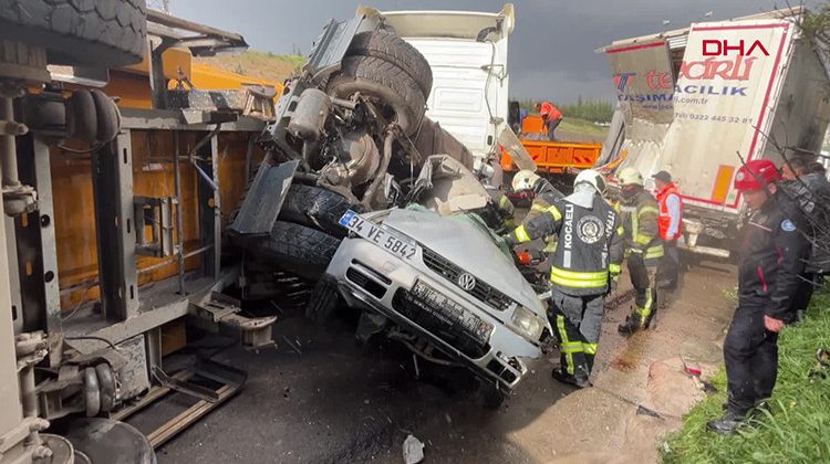 TEM'de zincirleme kaza: Ankara y&ouml;n&uuml; trafiğe kapandı