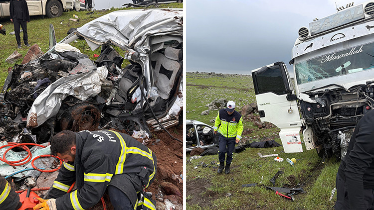 TIR ile hafif ticari ara&ccedil; &ccedil;arpıştı: 2 &ouml;l&uuml;, 1 yaralı