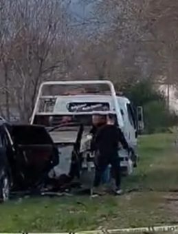 Tokat&rsquo;ta Ağaca &Ccedil;arpan Cip Yandı: 1 &Ouml;l&uuml;, 2 Yaralı