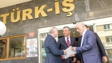 T&Uuml;RK-İŞ VE AYM Başkanı&rsquo;nı ziyaret eden &Ouml;zel: T&uuml;m ittifaklara a&ccedil;ığız