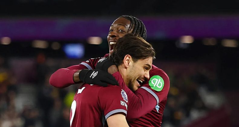 West Ham United, Wolverhampton&rsquo;ı 4 golle yıktı!