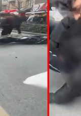 Yayaya &ccedil;arptı, kız arkadaşını bırakıp ka&ccedil;tı! 16 yaşındaki magandaya dudak u&ccedil;uklatan ceza