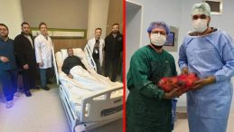 Yıllarca bu y&uuml;kle yaşamış! Gaziantep'teki operasyonda karnından &ccedil;ıkanın ağırlığı 8 kilo: "Kuş gibiyim"