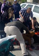 Yolun karşısına ge&ccedil;mek istemişti: Cip &ccedil;arptı!